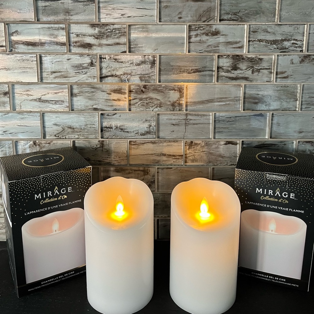 Set of Two Flameless Candles